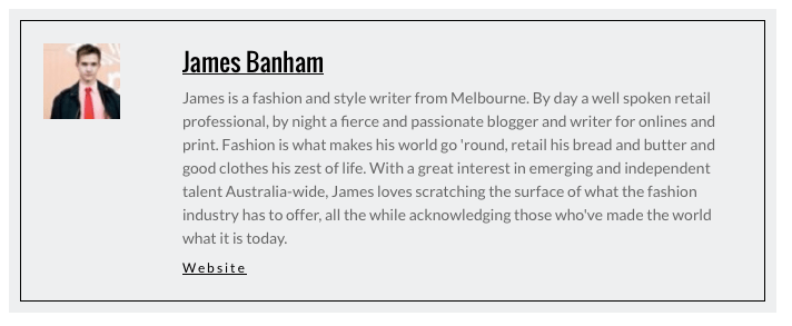 MelbGirl James Banham bio
