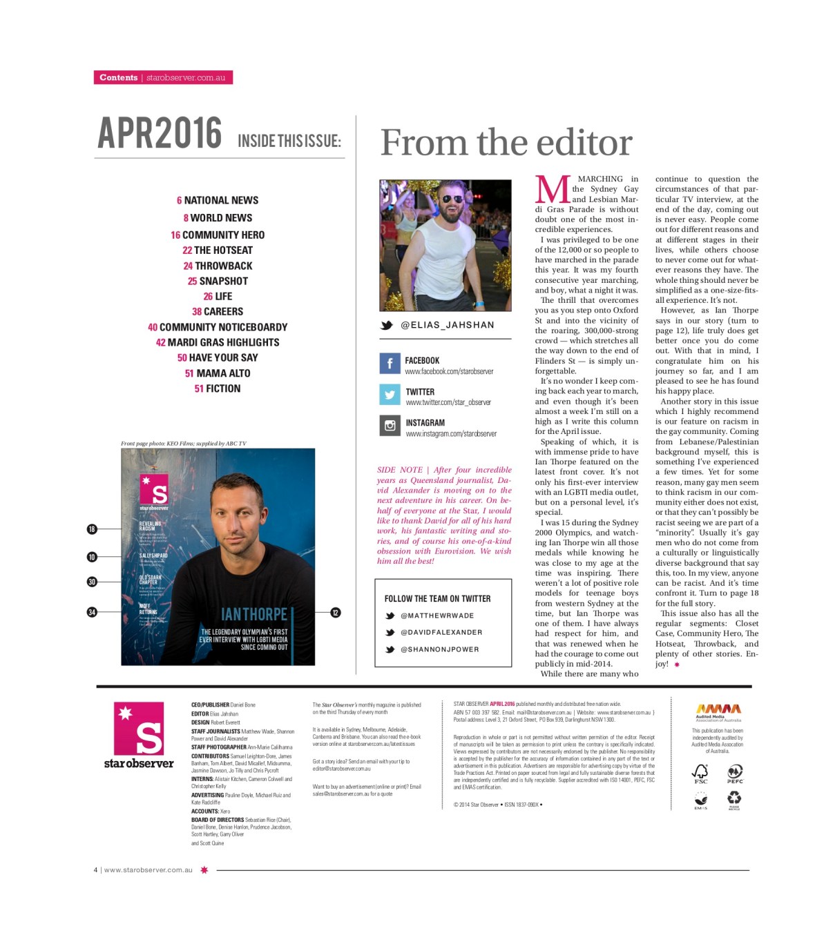 Mama Alto Star Observer Magazine _ April 2016 index