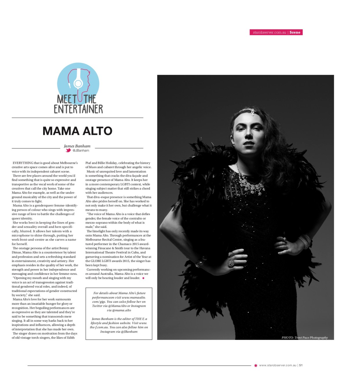 Mama Alto Star Observer Magazine _ April 2016