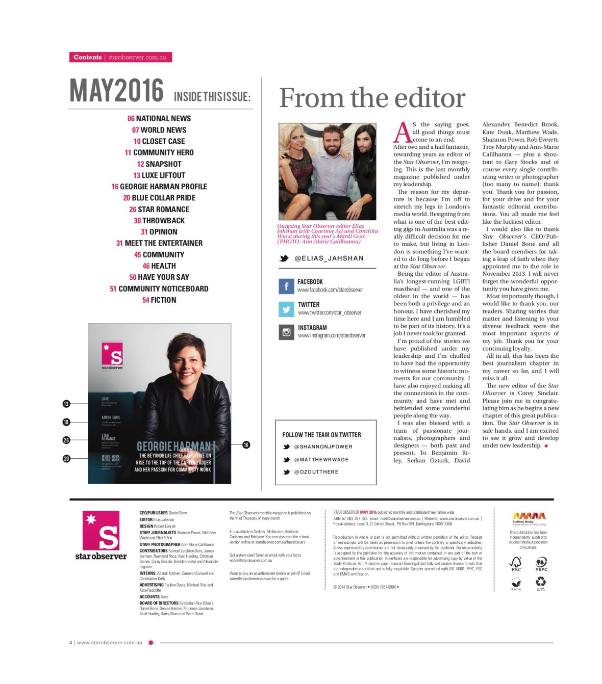 Karen From Finance Star Observer Magazine _ May 2016 index