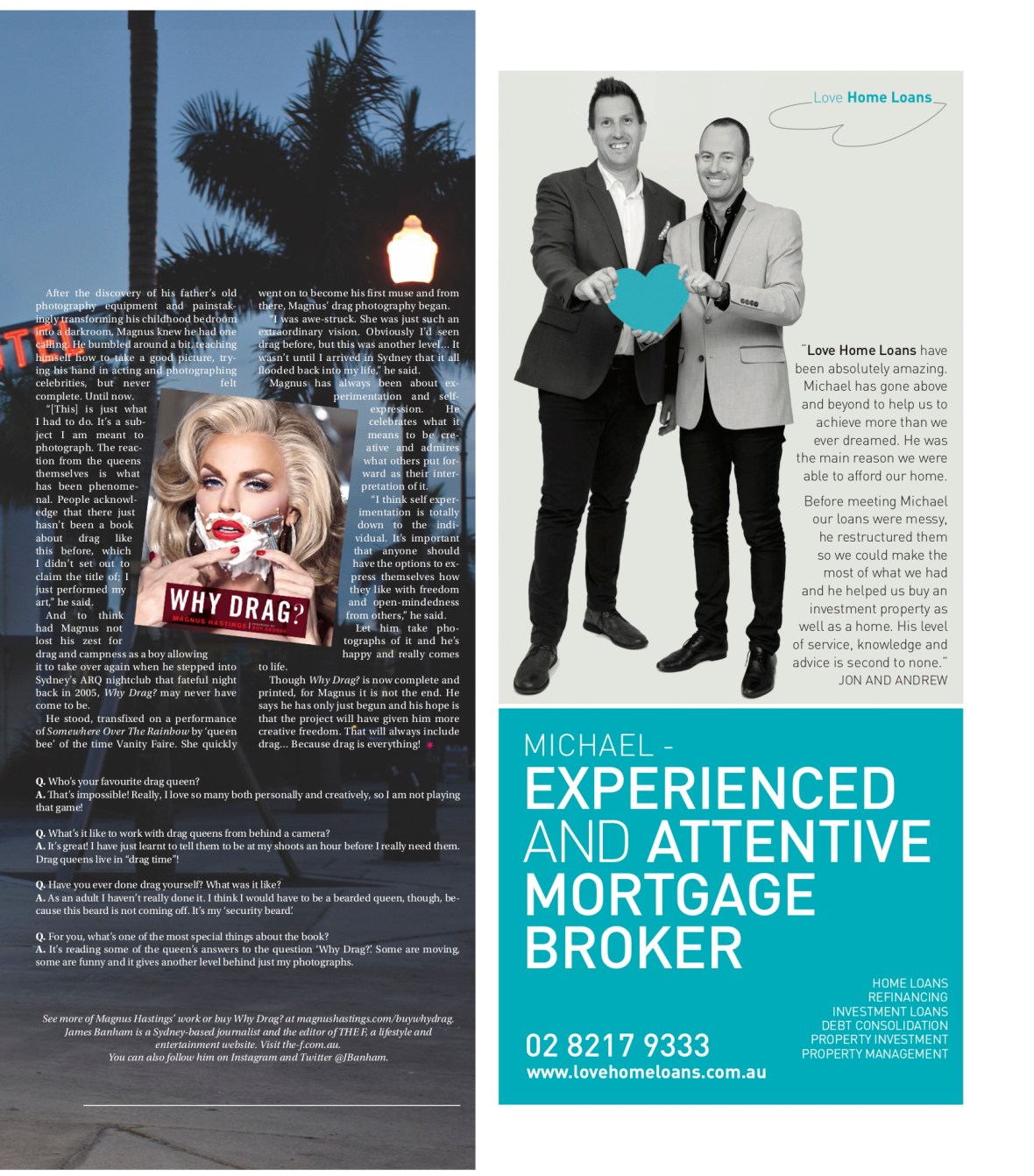 Magnus Hastings Why Drag Star Observer Magazine _ July 2016 page 2