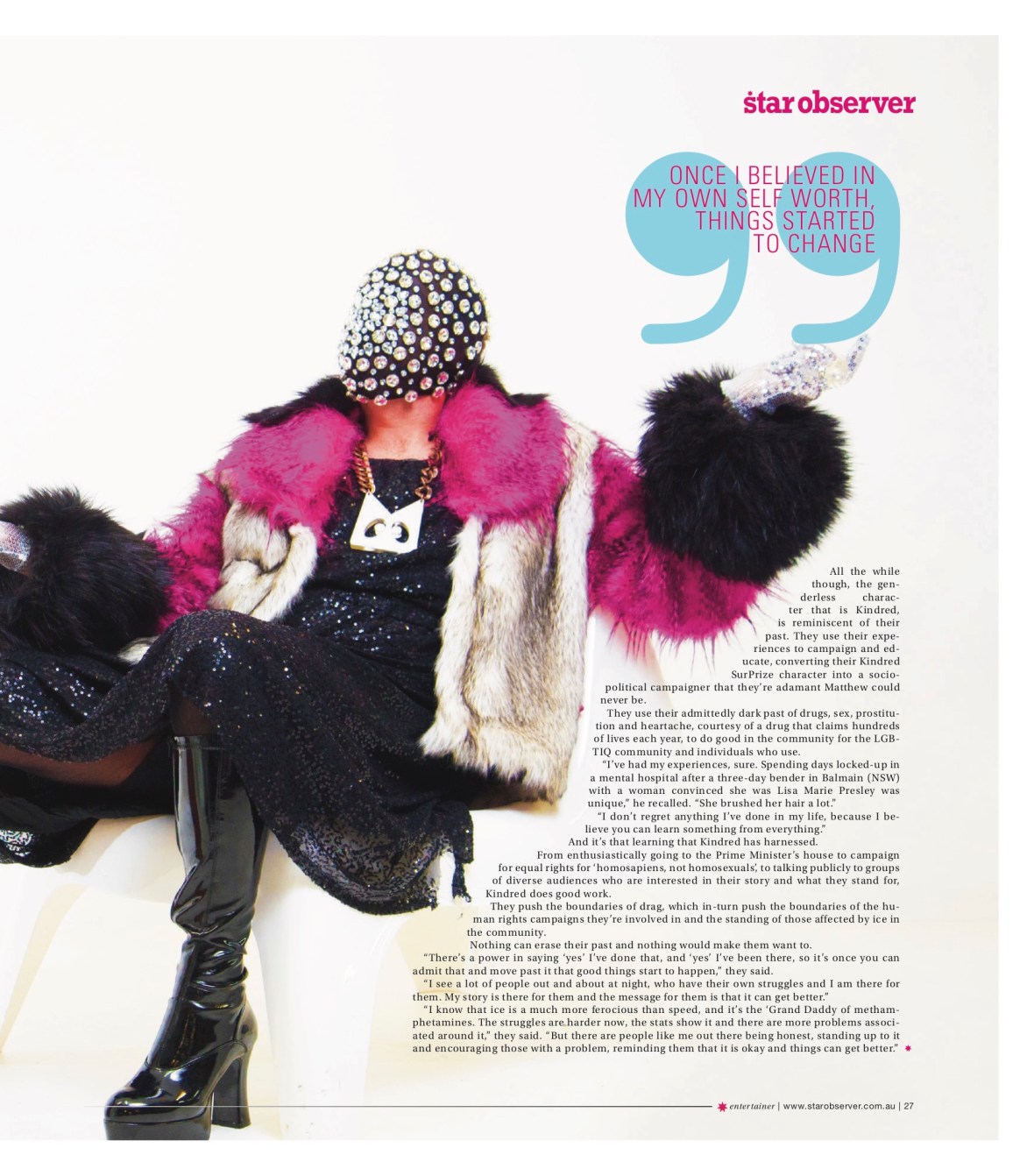 Kindred Surprize Star Observer Magazine _ November 2016 _page 2