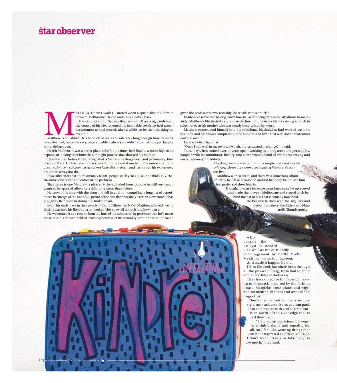 Kindred Surprize Star Observer Magazine _ November 2016_page 1