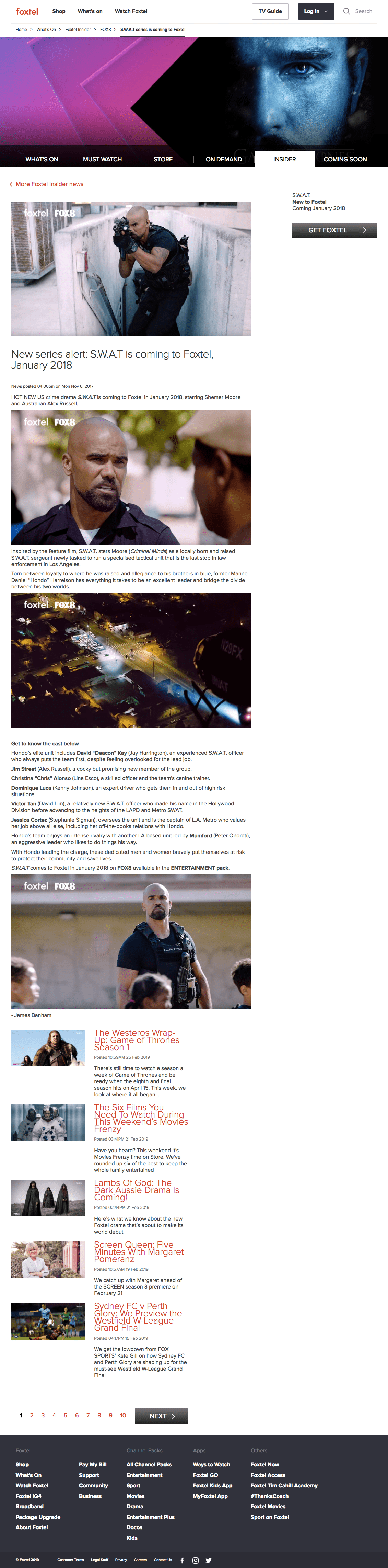 Foxtel Insider - New series alert_ S.W.A.T is coming to_ - https